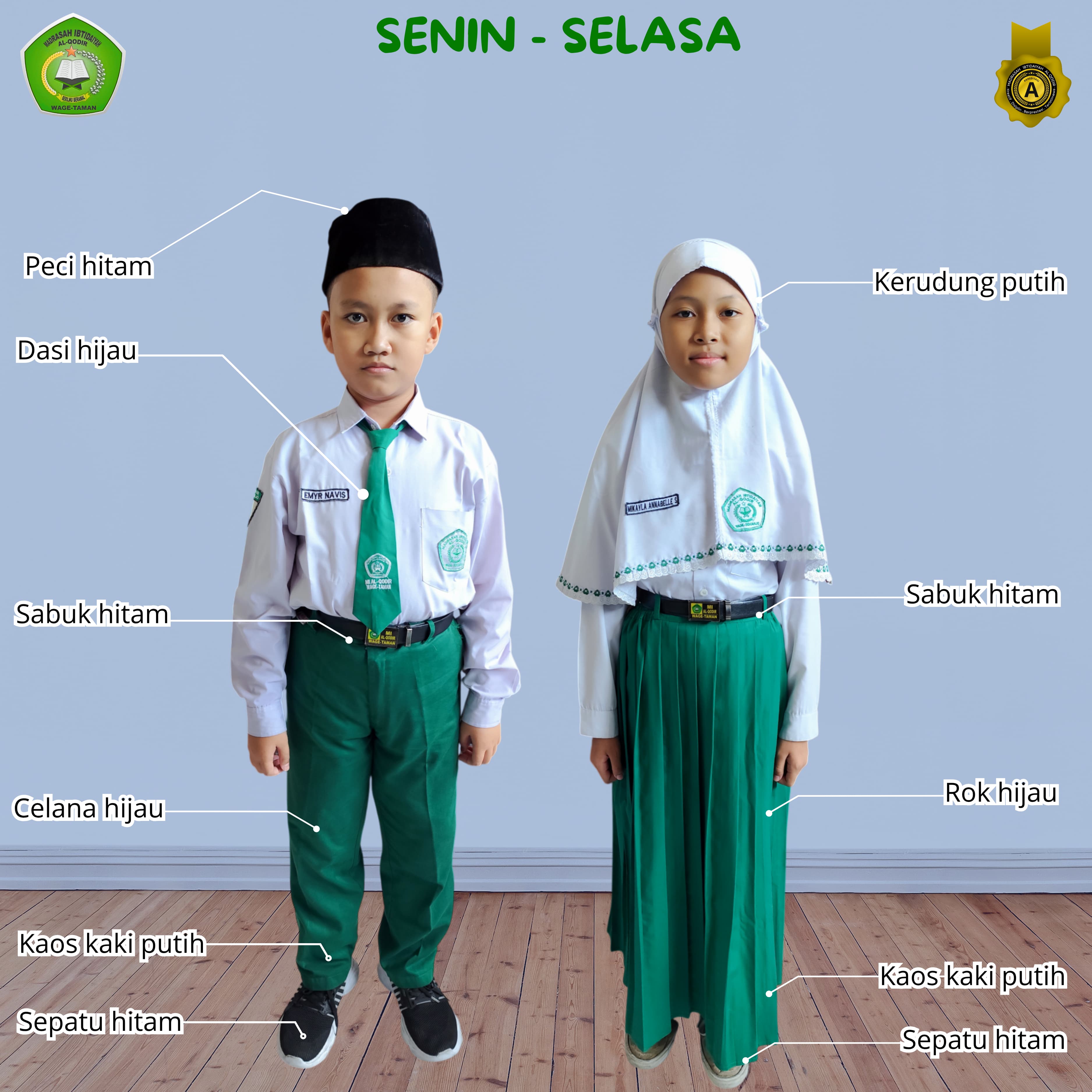 seragam hari senin